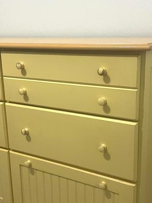 Yellow Wooden Dresser