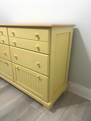 Yellow Wooden Dresser