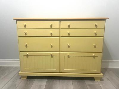 Yellow Wooden Dresser