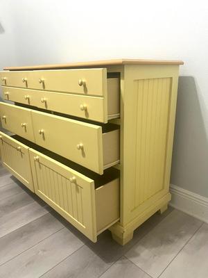 Yellow Wooden Dresser