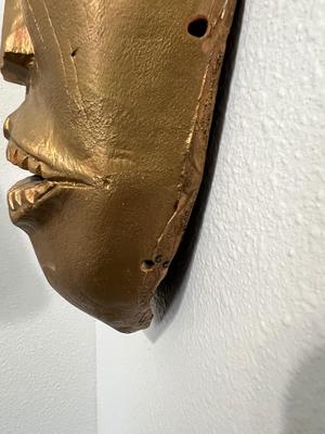 Large Carved Wood African Mask
