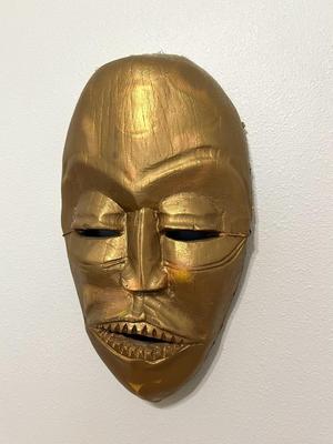 Large Carved Wood African Mask