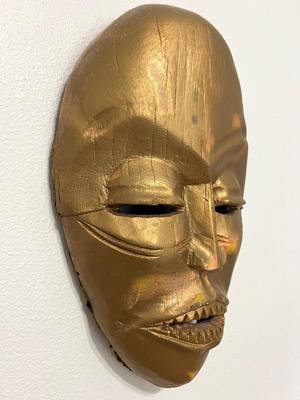 Large Carved Wood African Mask