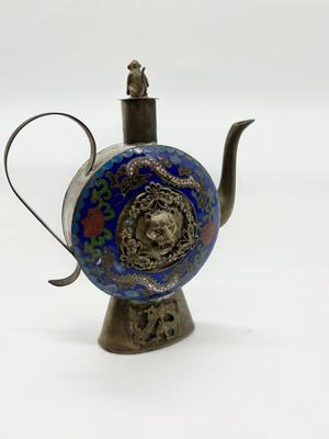 Hand Crafted Tibet Cloisonne Decorative Tea
