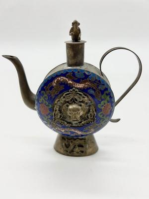 Hand Crafted Tibet Cloisonne Decorative Tea