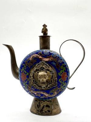 Hand Crafted Tibet Cloisonne Decorative Tea