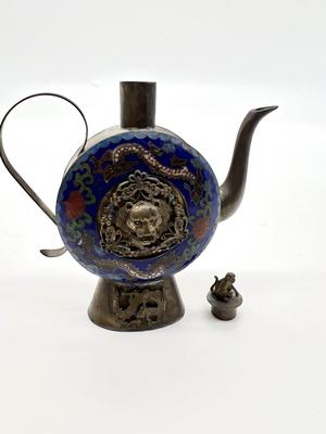 Hand Crafted Tibet Cloisonne Decorative Tea