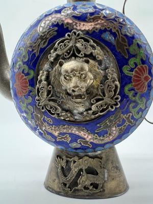 Hand Crafted Tibet Cloisonne Decorative Tea