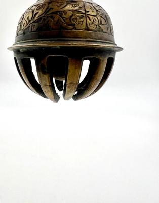 Vintage Mini Brass Flower Claw Bell