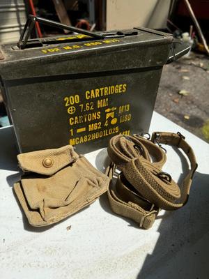 Ammo Box with Belt, Magazines and Pouches #2