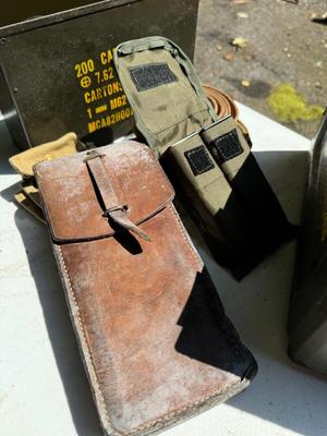 Ammo Box with Belt, Magazines and Pouches #2