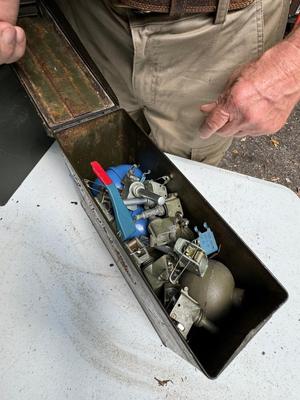 Ammo Box with Assorted Grenade Parts #4
