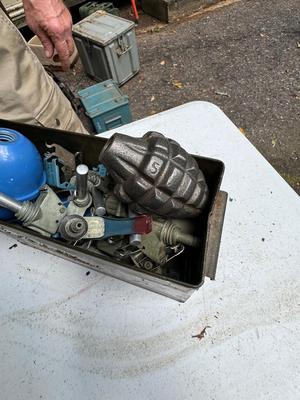 Ammo Box with Assorted Grenade Parts #4