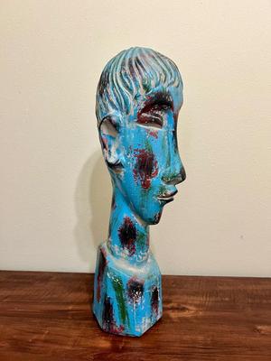 Large Boy Head Sculpture