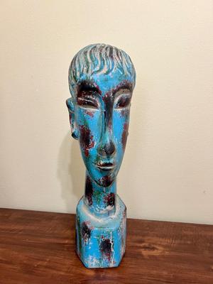 Large Boy Head Sculpture