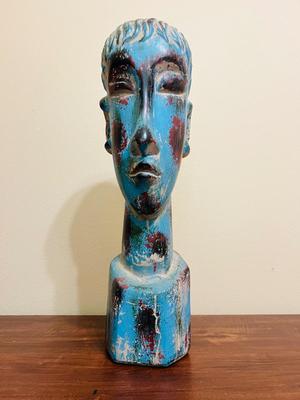 Large Boy Head Sculpture