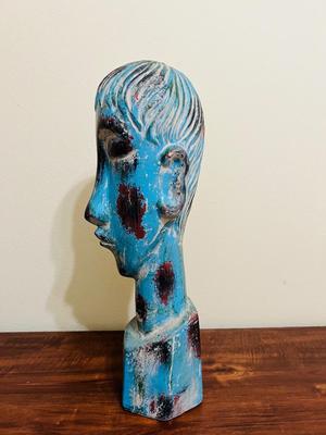 Large Boy Head Sculpture