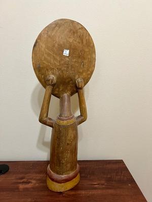 GHANA Carved Wood Half Person