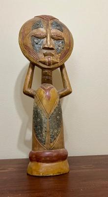 GHANA Carved Wood Half Person