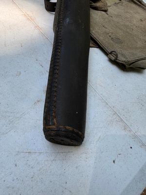 Leather Rifle Sheath Holster and Army Backpack Style Bag #227