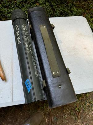 Cartridge Carrier and Cool Antique Leather Case #235