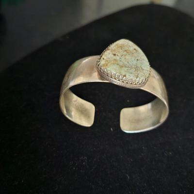 Wilson Padilla White Buffalo Mine Turquoise Cuff