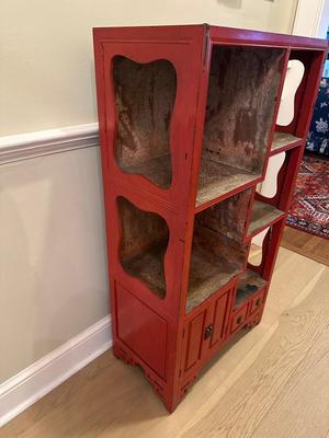 Chinese Display Shelf with Cabinet and Two Drawers
