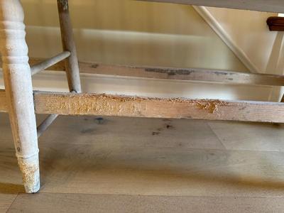 Antique Pine Single Board Bench (See Details)