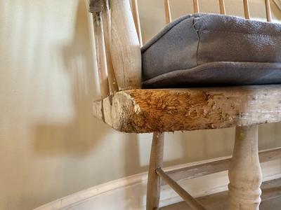 Antique Pine Single Board Bench (See Details)