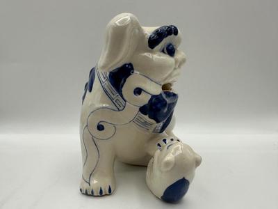 Vintage Blue & White Shishi Guardian Lion