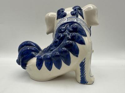 Vintage Blue & White Shishi Guardian Lion