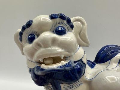 Vintage Blue & White Shishi Guardian Lion