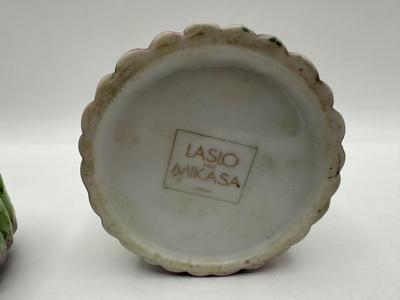 Vintage MIKASA Ceramic Covered Asparagus Jar Box