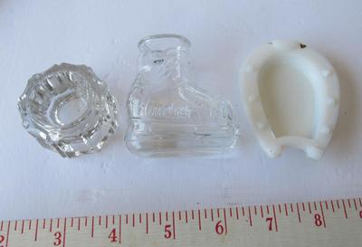 Misc Glassware Lot: Moderntone Sherbert, Salt Dip, Milk Glass, More