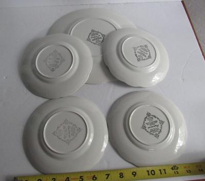 Lot of Vintage Plates: Iriquois China Grill Plate, Syracuse China Small Plates, Meakin Forget Me Not Plates