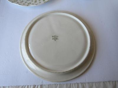 Lot of Vintage Plates: Iriquois China Grill Plate, Syracuse China Small Plates, Meakin Forget Me Not Plates