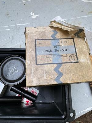 Ammo Box with Czech Flares & Gun Parts #135