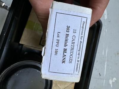 Ammo Box with Czech Flares & Gun Parts #135