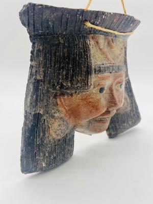 Aztec Influence Decorative Clay Mask Wall