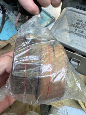 Vintage Militaria Lot of Bags, Binoculars and Boxes #126A