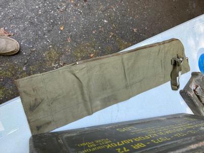 Ammo Boxes with Belts, Bags, Gun Cleaning Kits #123
