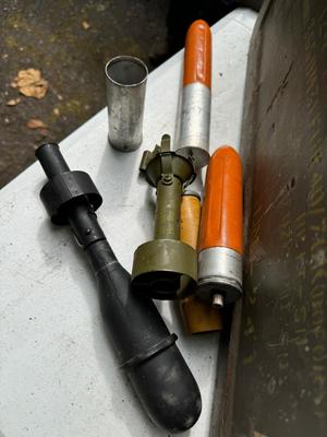 Ammo Box with Inert Rifle Grenades, Etc. #122