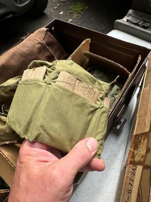 Military Metal Storage Locker w Gun Parts and Cases #121