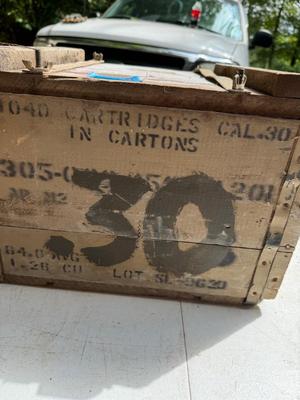 Empty Wooden Ammo Crates #119