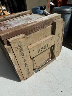 Empty Wooden Ammo Crates #119