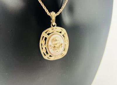 Vatican Library Collection Necklace & Charm With Angel