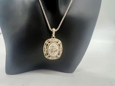 Vatican Library Collection Necklace & Charm With Angel