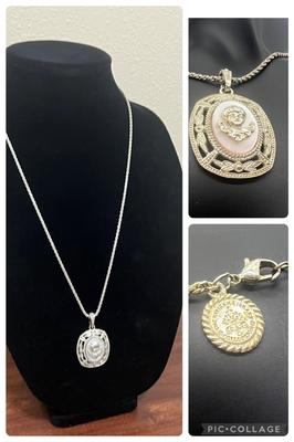 Vatican Library Collection Necklace & Charm With Angel