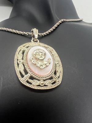 Vatican Library Collection Necklace & Charm With Angel