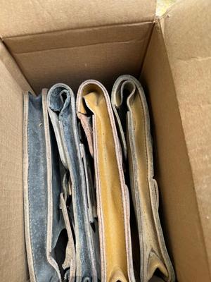 Box of Leather Pouches #99